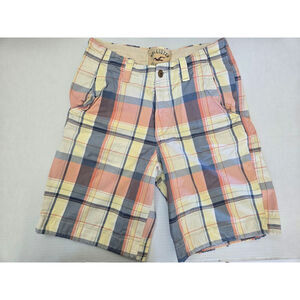 Hollister Men’s 31 Y2K Plaid Baggy Cargo Shorts Surf Skater Beachwear